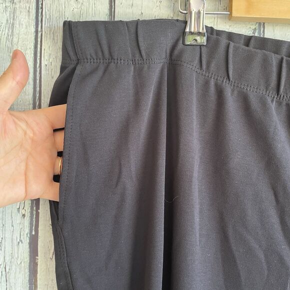 Lands End Womens Sport Knit Straight Leg Pants Size 3X Stretch Elastic Waist - Picture 2 of 9